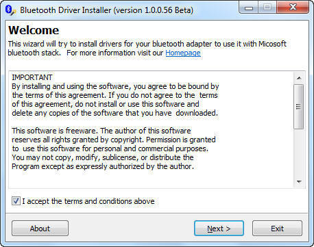 bluetooth enumerator driver windows 7 64 bit
